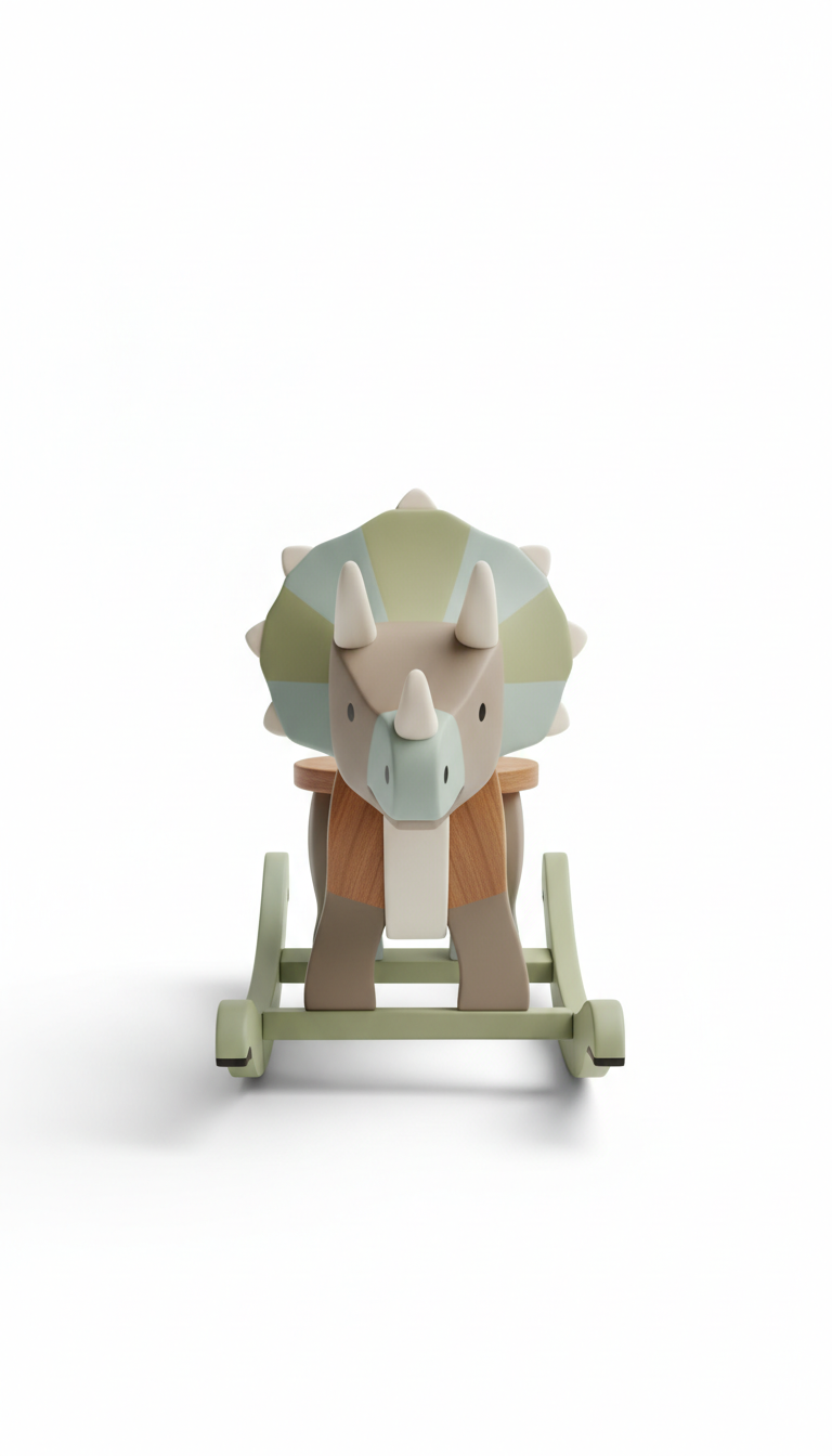 Walnut Brontosaurus Rocker