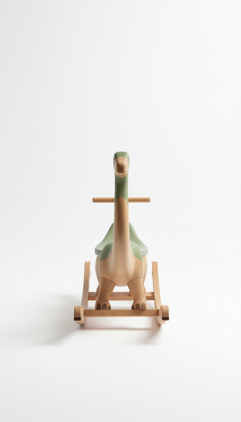 Oak Stegosaurus Rocker